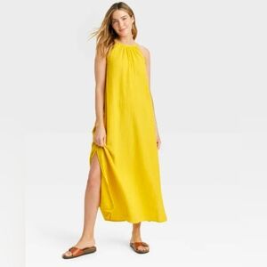 Universal Thread Bright Yellow Maxi Dress